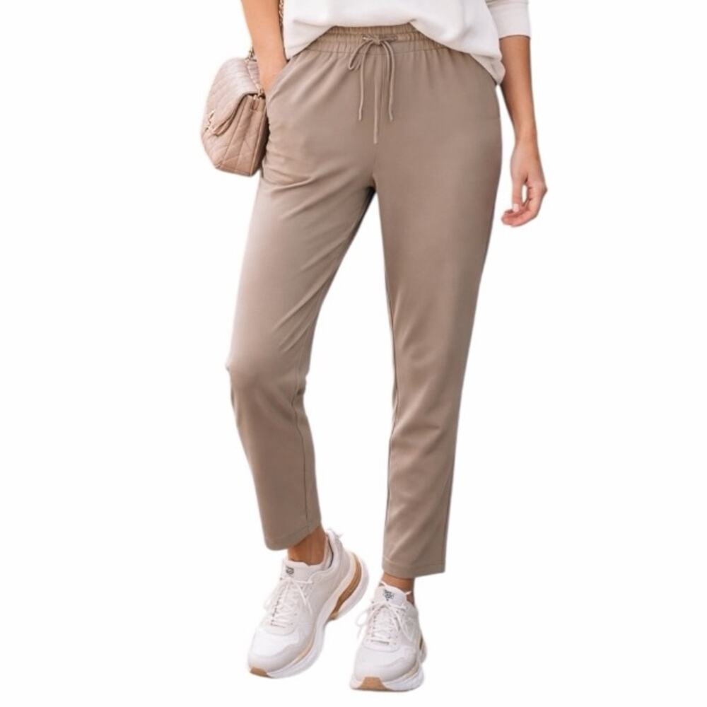 Jules & Leopold Pull On Jogger Pants Tan Drawstring Pockets Women’s Size 1X New